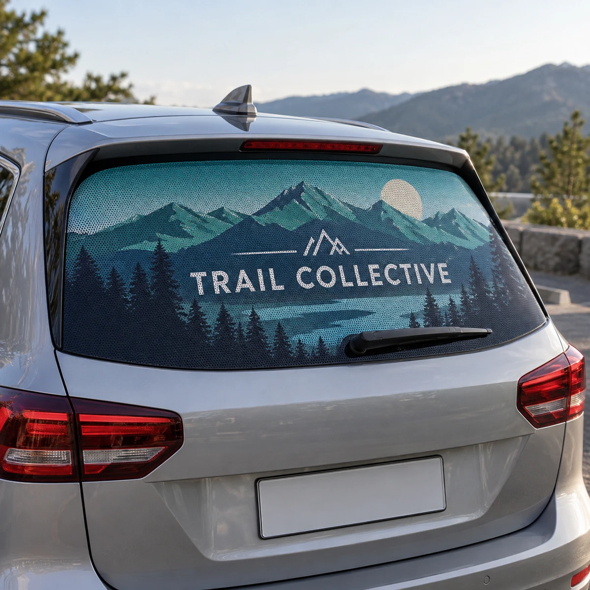 Perforated Car Window Decals