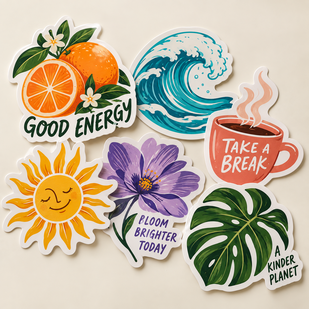 Custom printed vinyl stickers